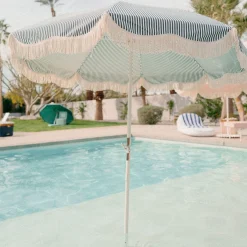 Business & Pleasure Co. The Club Umbrella - Lauren'S Navy Stripe