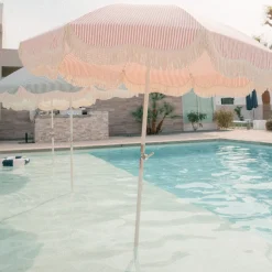 Business & Pleasure Co. The Club Umbrella - Lauren'S Pink Stripe