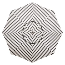 Business & Pleasure Co. The Club Umbrella - Monaco Black Stripe