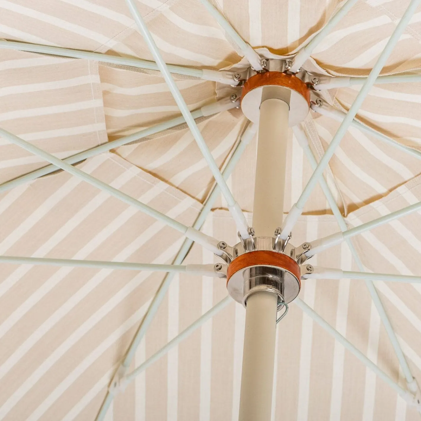 Business & Pleasure Co. The Club Umbrella - Monaco Natural Stripe