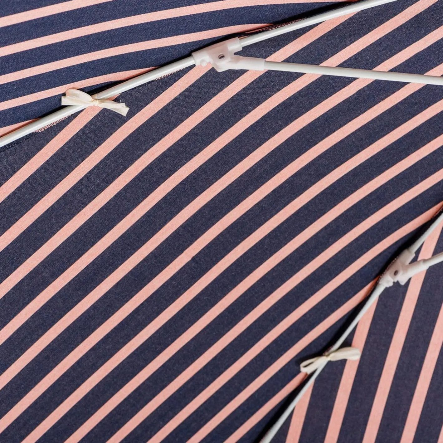 Business & Pleasure Co. The Club Umbrella - Monaco Navy And Pink Stripe