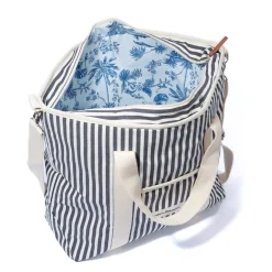 Business & Pleasure Co. The Cooler Tote Bag - Lauren'S Navy Stripe