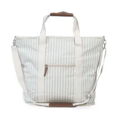 Business & Pleasure Co. The Cooler Tote Bag - Lauren'S Sage Stripe