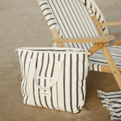 Business & Pleasure Co. The Cooler Tote Bag - Monaco Black Stripe