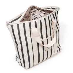 Business & Pleasure Co. The Cooler Tote Bag - Monaco Black Stripe