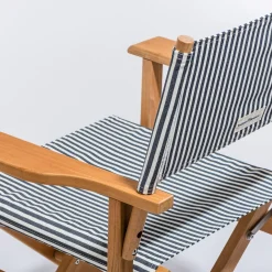 Business & Pleasure Co. The Directors Chair - Table Height - Lauren'S Navy Stripe