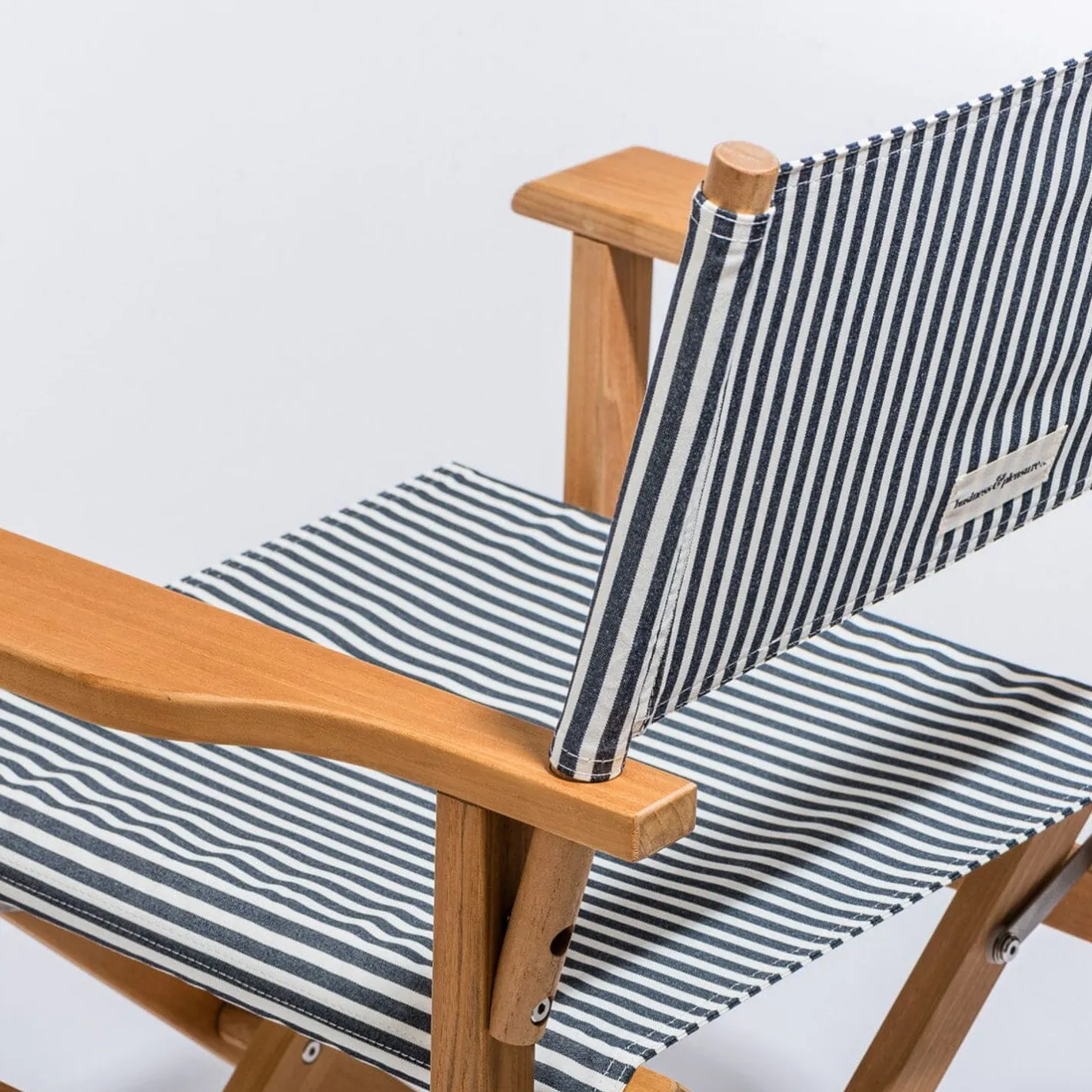 Business & Pleasure Co. The Directors Chair - Table Height - Lauren'S Navy Stripe