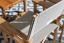 Business & Pleasure Co. The Directors Chair - Table Height - Lauren'S Navy Stripe