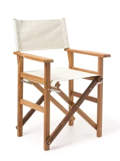 Business & Pleasure Co. The Directors Chair - Table Height - Lauren'S Sage Stripe