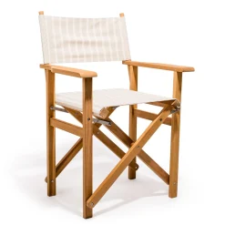 Business & Pleasure Co. The Directors Chair - Table Height - Monaco Natural Stripe