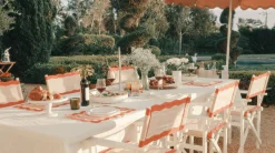 Business & Pleasure Co. The Directors Chair - Table Height - Rivie Pink