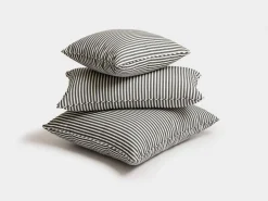 Business & Pleasure Co. The Euro Throw Pillow - Lauren'S Navy Stripe