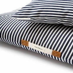 Business & Pleasure Co. The Euro Throw Pillow - Lauren'S Navy Stripe