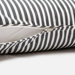 Business & Pleasure Co. The Euro Throw Pillow - Lauren'S Navy Stripe