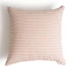 Business & Pleasure Co. The Euro Throw Pillow - Lauren'S Pink Stripe