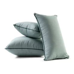 Business & Pleasure Co. The Euro Throw Pillow - Rivie Green