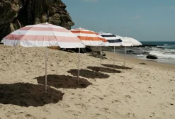 Business & Pleasure Co. The Family Beach Umbrella - Sage Capri Stripe