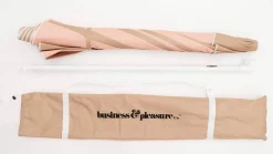 Business & Pleasure Co. The Family Beach Umbrella - 70'S Panel Sand Pink
