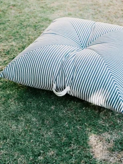 Business & Pleasure Co. The Floor Pillow - Lauren'S Navy Stripe