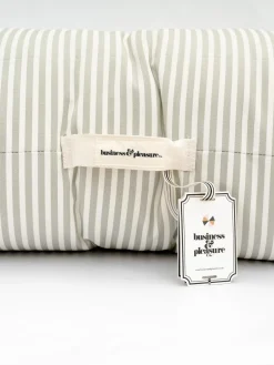 Business & Pleasure Co. The Floor Pillow - Lauren'S Sage Stripe