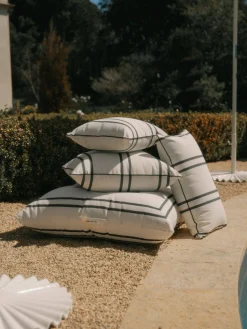 Business & Pleasure Co. The Floor Pillow - Malibu Black Stripe