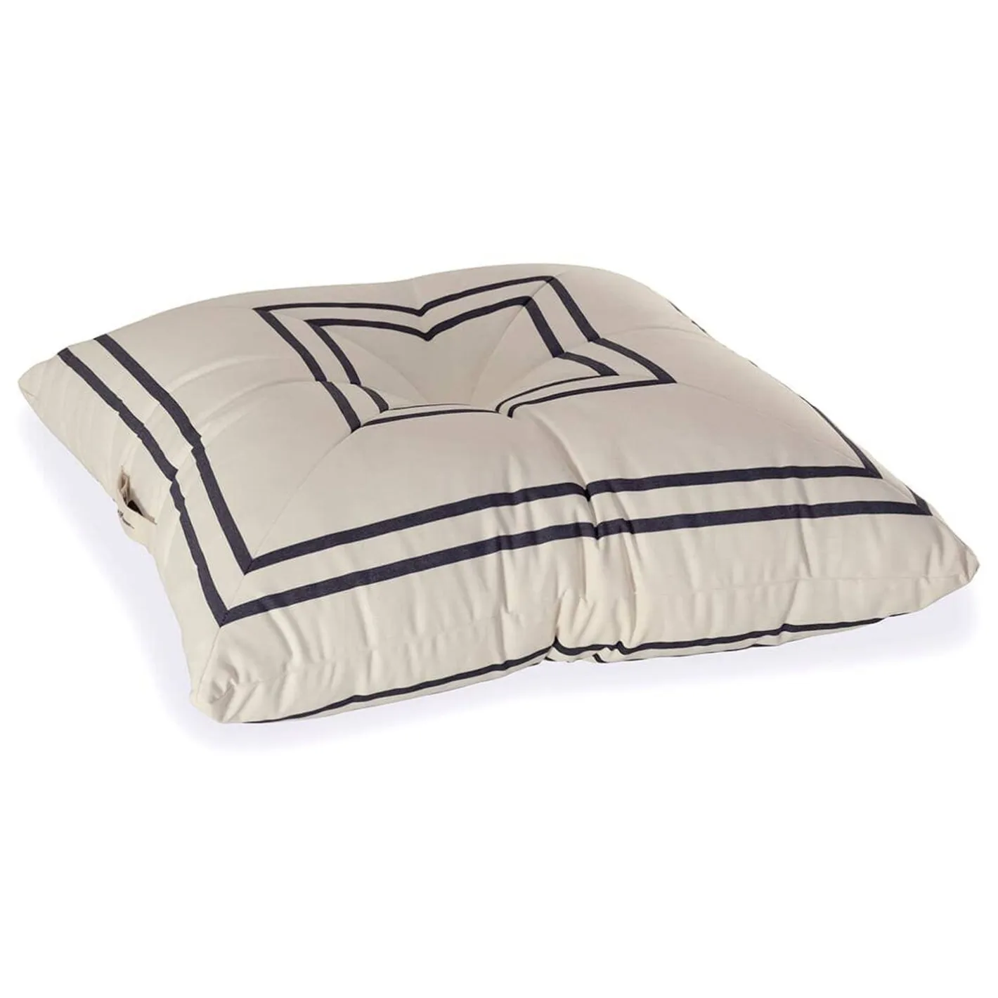 Business & Pleasure Co. The Floor Pillow - Malibu Black Stripe
