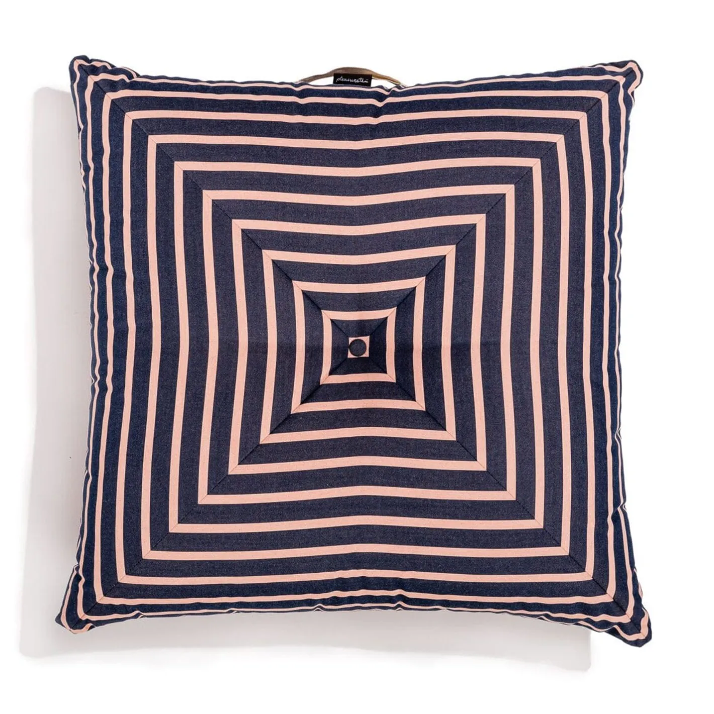Business & Pleasure Co. The Floor Pillow - Monaco Navy And Pink Stripe