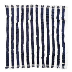Business & Pleasure Co. The Holiday Beach Blanket - Navy Capri Stripe