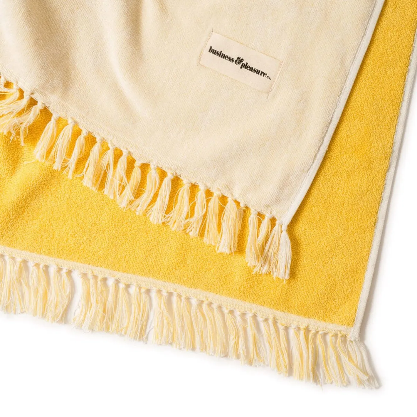 Business & Pleasure Co. The Holiday Beach Blanket - Ocean Mimosa Stripe