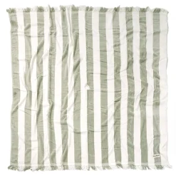 Business & Pleasure Co. The Holiday Beach Blanket - Sage Capri Stripe