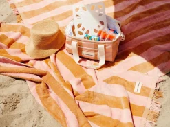 Business & Pleasure Co. The Holiday Beach Blanket - 70'S Sand & Pink