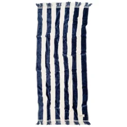 Business & Pleasure Co. The Holiday Beach Towel - Navy Capri Stripe