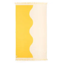 Business & Pleasure Co. The Holiday Beach Towel - Ocean Mimosa Stripe
