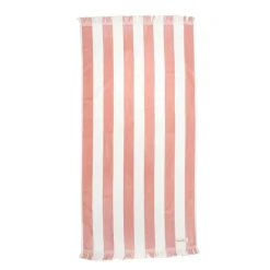 Business & Pleasure Co. The Holiday Beach Towel - Pink Capri Stripe