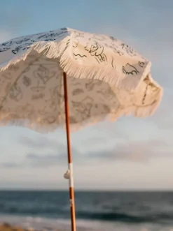 Business & Pleasure Co. The Holiday Beach Umbrella - Le Basque Navy