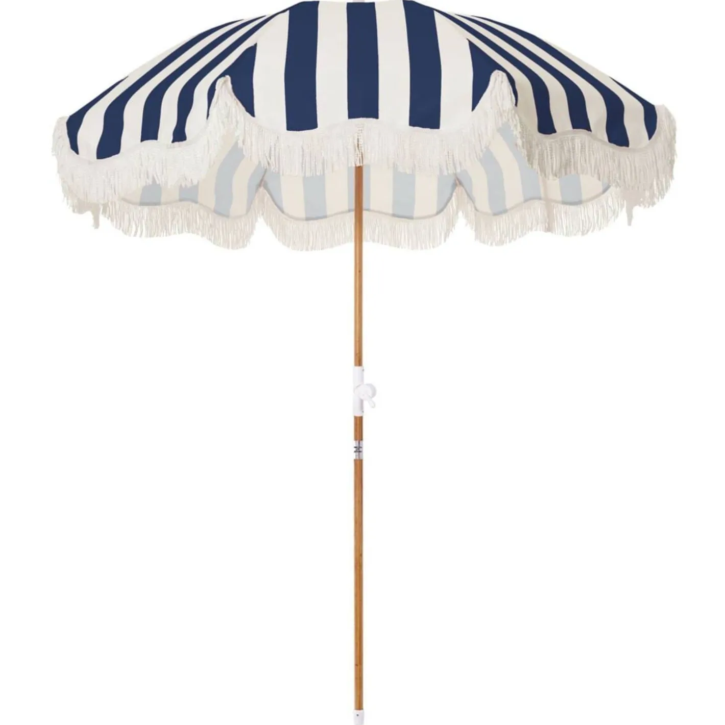 Business & Pleasure Co. The Holiday Beach Umbrella - Navy Crew Stripe