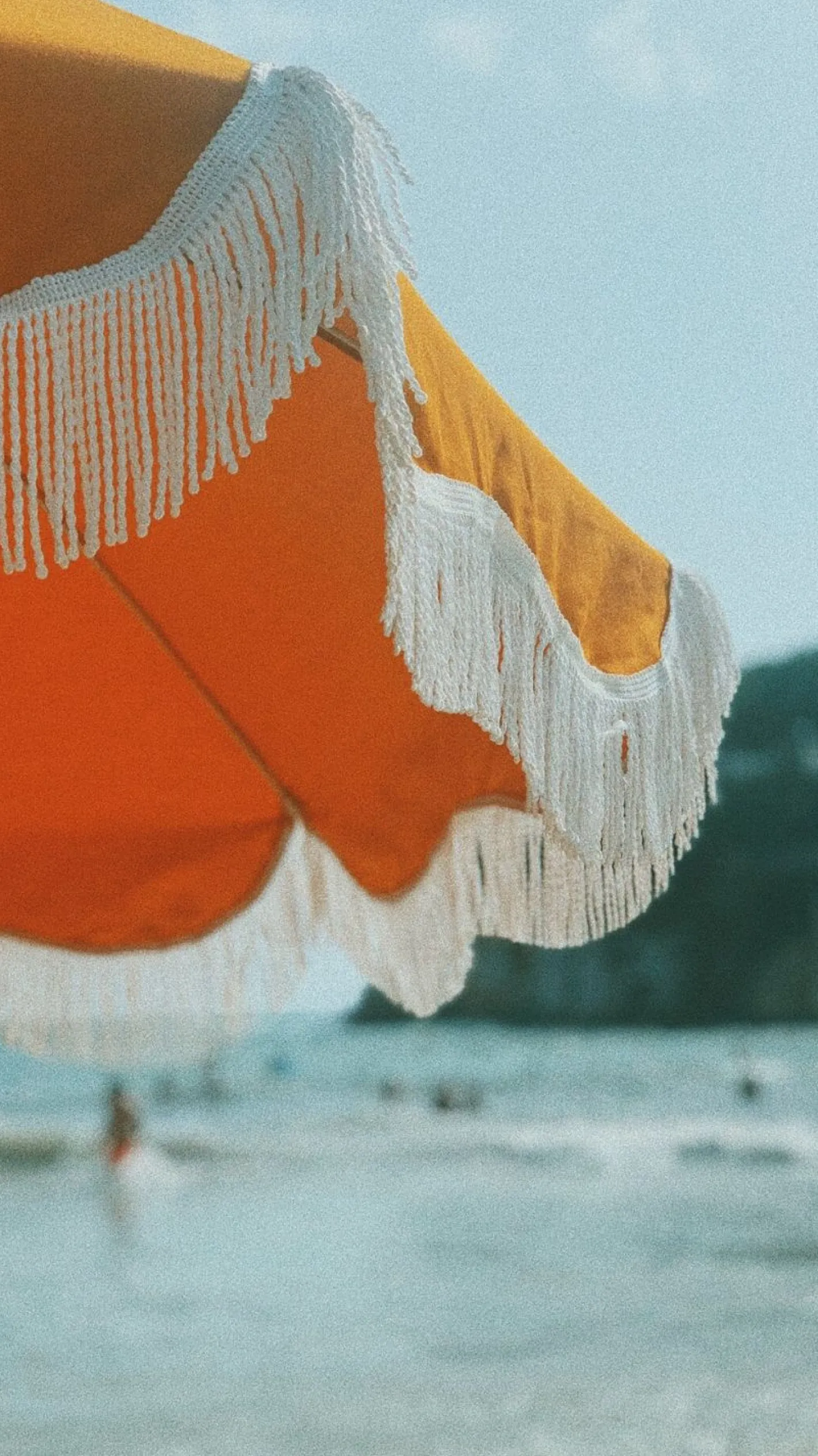 Business & Pleasure Co. The Holiday Beach Umbrella - Vintage Gold