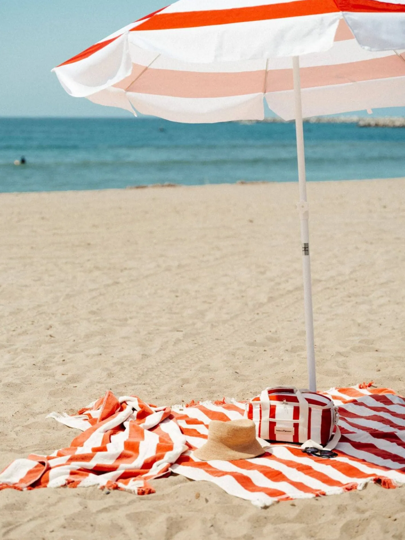 Business & Pleasure Co. The Holiday Cooler Bag - Le Sirenuse Capri Stripe