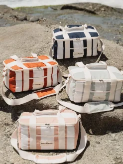 Business & Pleasure Co. The Holiday Cooler Bag - Pink Capri Stripe