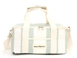 Business & Pleasure Co. The Holiday Cooler Bag - Sage Capri Stripe