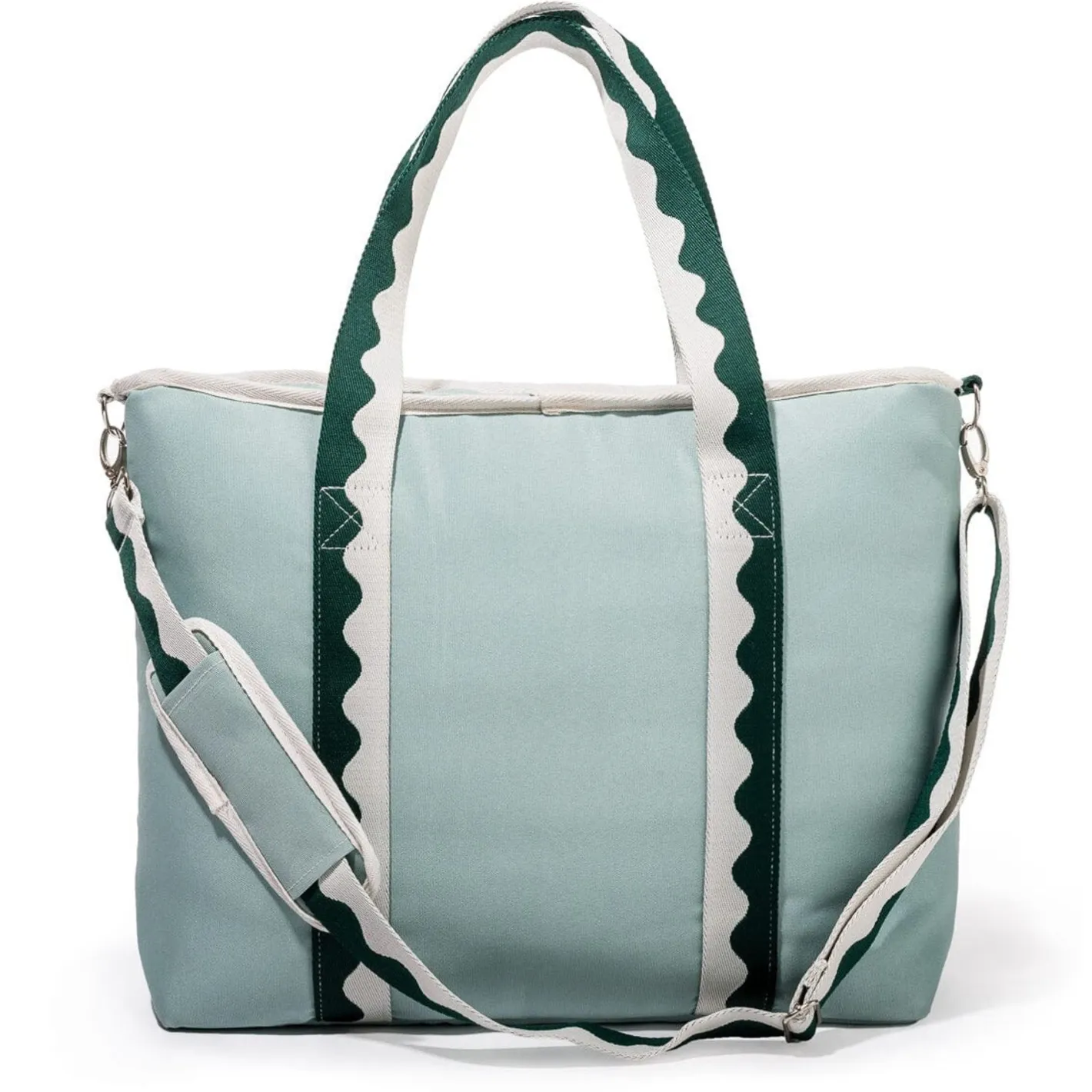 Business & Pleasure Co. The Holiday Cooler Tote Bag - Rivie Green