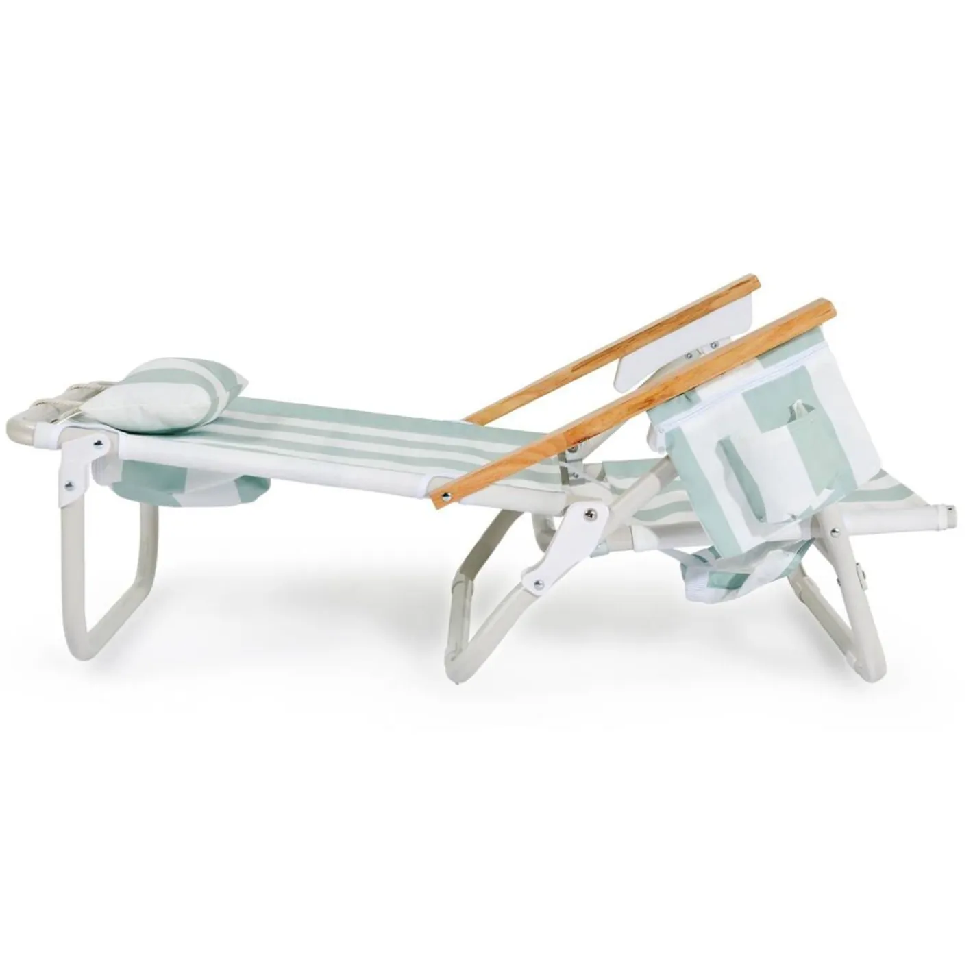 Business & Pleasure Co. The Holiday Tommy Chair - Sage Capri Stripe