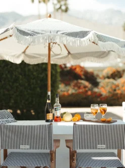 Business & Pleasure Co. The Market Umbrella - Lauren'S Navy Stripe