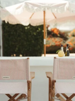Business & Pleasure Co. The Market Umbrella - Lauren'S Pink Stripe