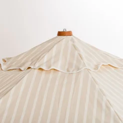 Business & Pleasure Co. The Market Umbrella - Monaco Natural Stripe