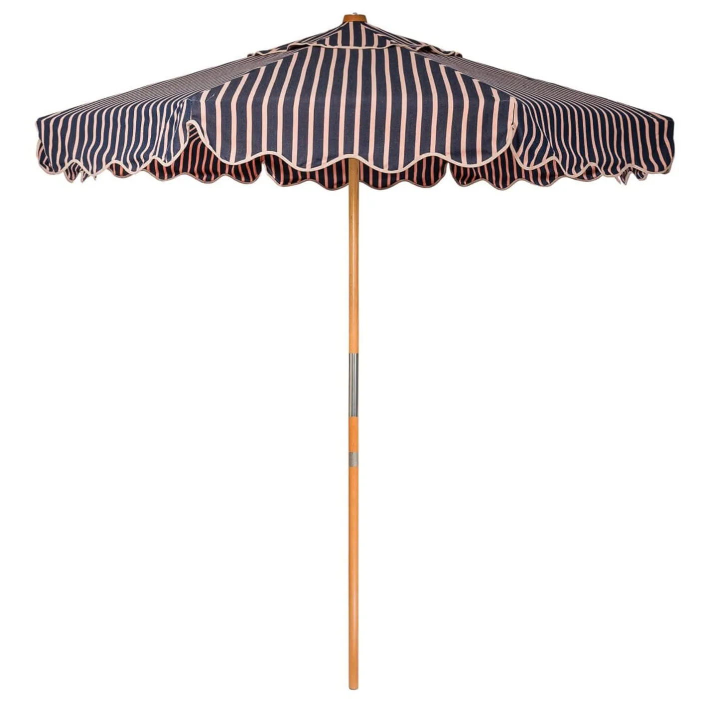 Business & Pleasure Co. The Market Umbrella - Monaco Navy And Pink Stripe