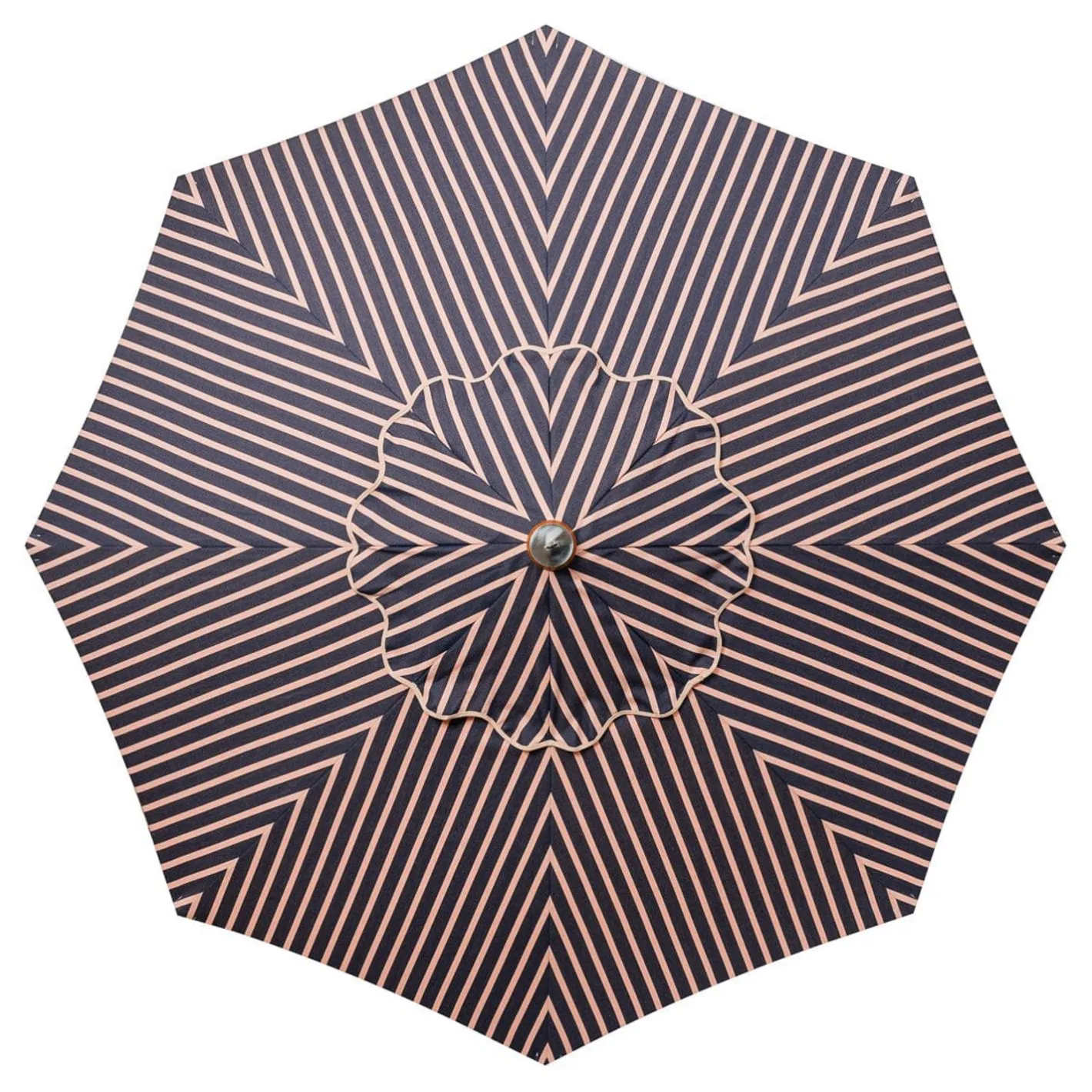Business & Pleasure Co. The Market Umbrella - Monaco Navy And Pink Stripe