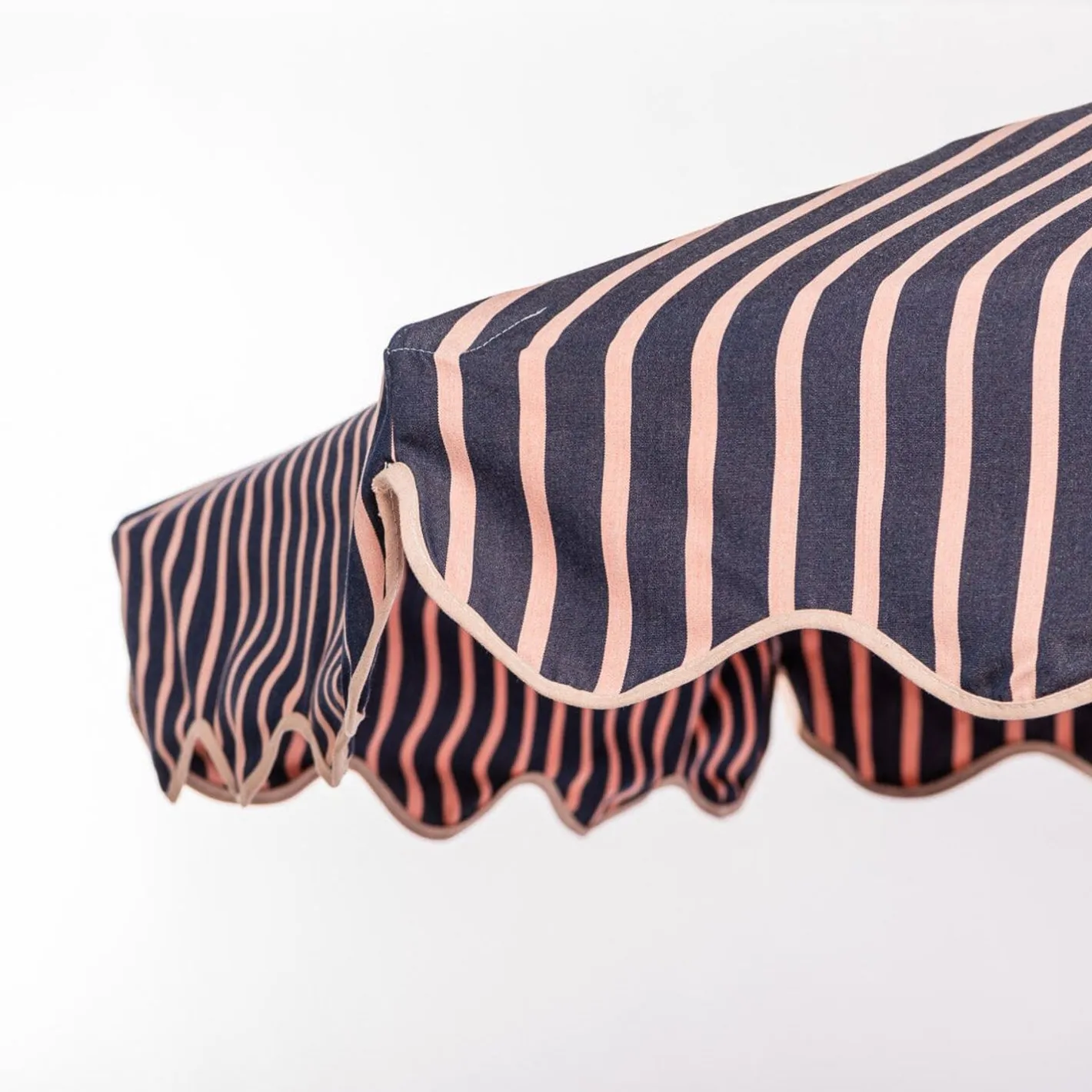 Business & Pleasure Co. The Market Umbrella - Monaco Navy And Pink Stripe