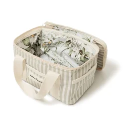 Business & Pleasure Co. The Mini Cooler Bag - Lauren'S Sage Stripe
