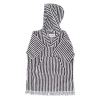 Business & Pleasure Co. The Mini Poncho - Lauren'S Navy Stripe